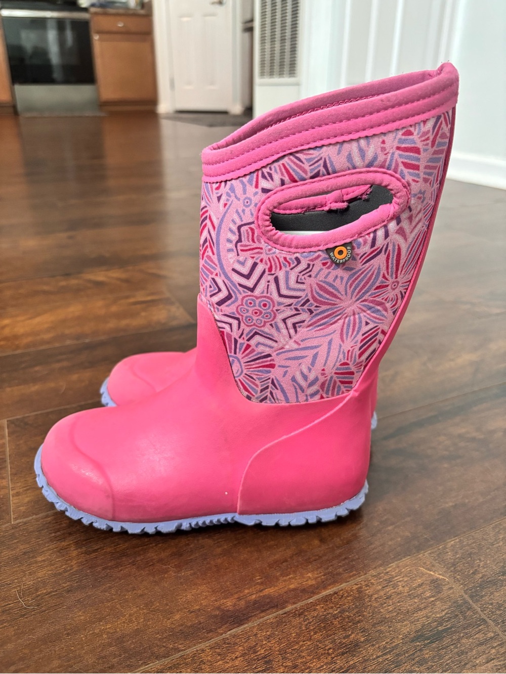 Girls Pink Bog Boots